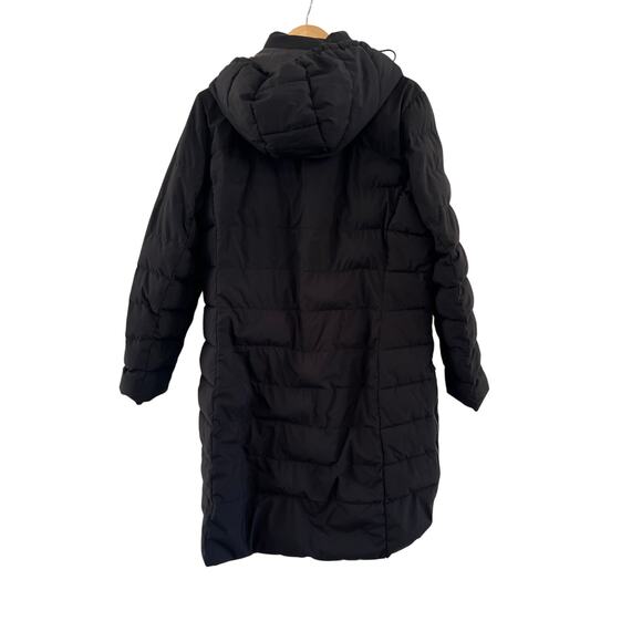 Michael Kors Black Puffer Coat Light Weight Down Fill Jacket Parka XL Women READ - Picture 2 of 16